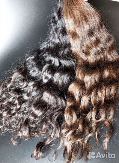 Волосы для наращивания Exclusive в срезе, кудри