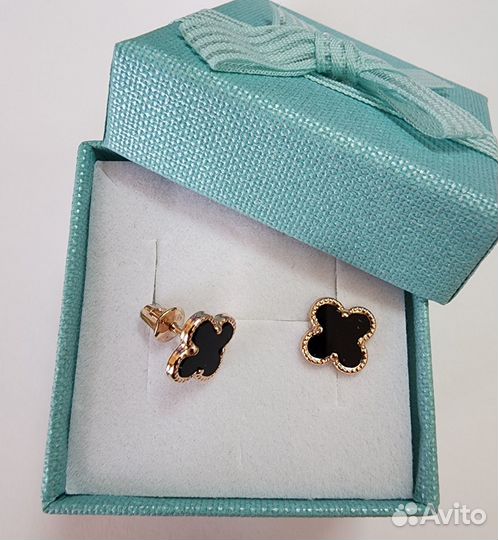 Серьги Van Cleef, пуссеты