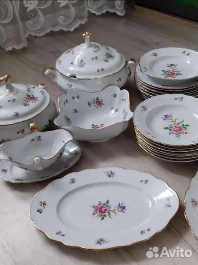 Сервиз столовый антикварный Оскар Шаллер