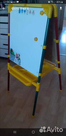 Мольберт меловой+маркерный