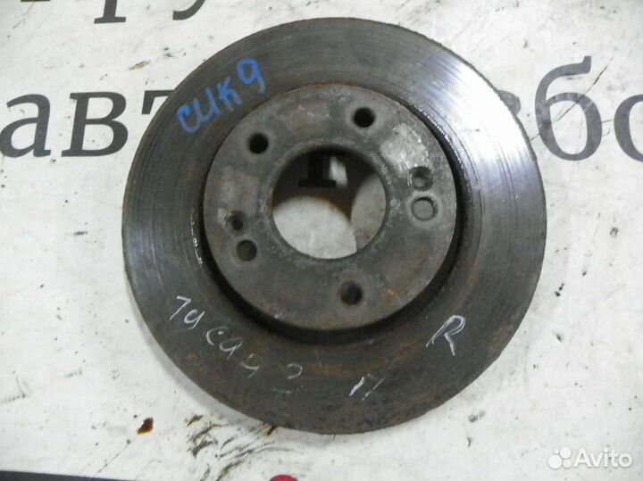 Диск тормозной передний вентилируемый Hyundai Tucs