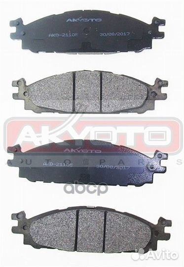 Колодки тормозные ford AKD21105 akyoto