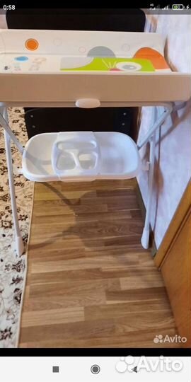 Пеленальный столик с ванночкой cam cambio