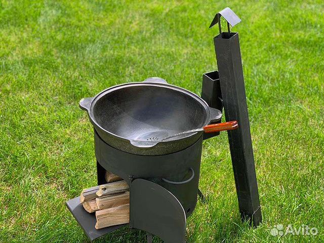 Казан 10л/12л + печка