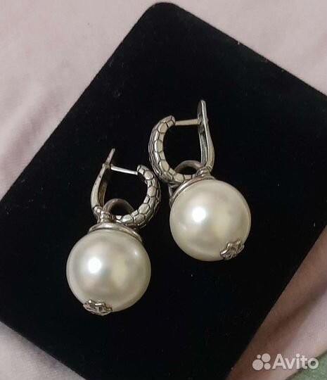 Серьги серебро