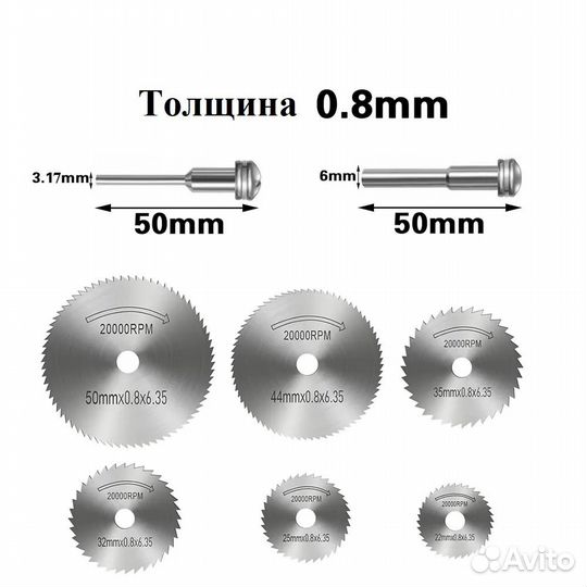 Набор пильных дисков по дереву