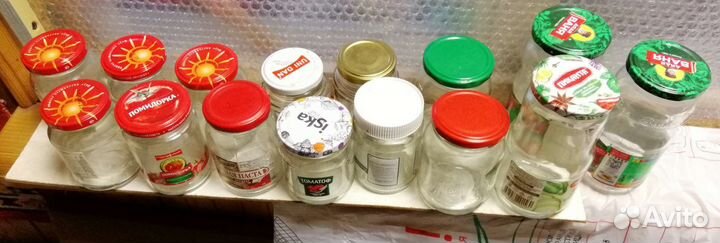 Банки,стеклянные, с крышками.доставлю беспл