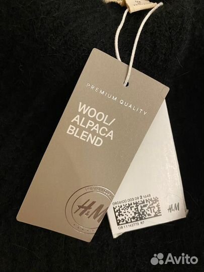 Новый джемпер h&m premium альпака шерсть М