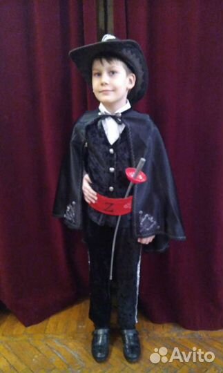Костюм Зорро на 5-7 лет
