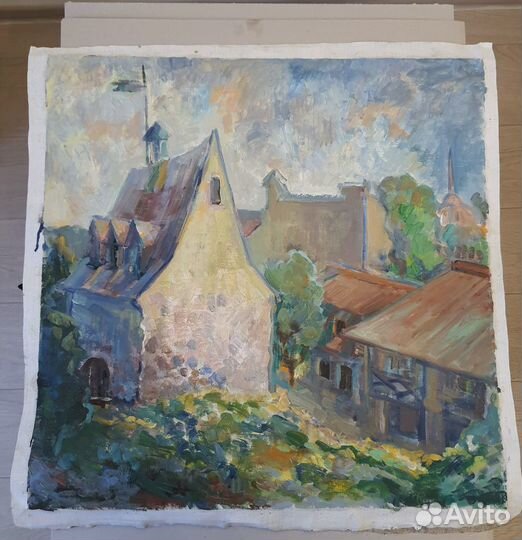 Живопись картина маслом городской пейзаж Выборг