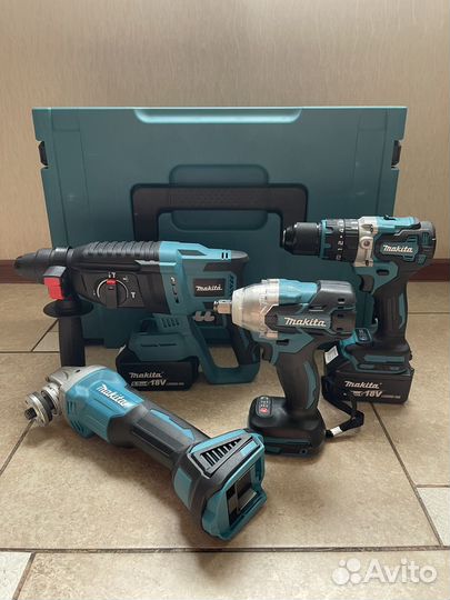 Набор инструментов 4в1 makita бесщеточный