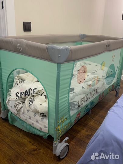 Детская кровать манеж с матрасом