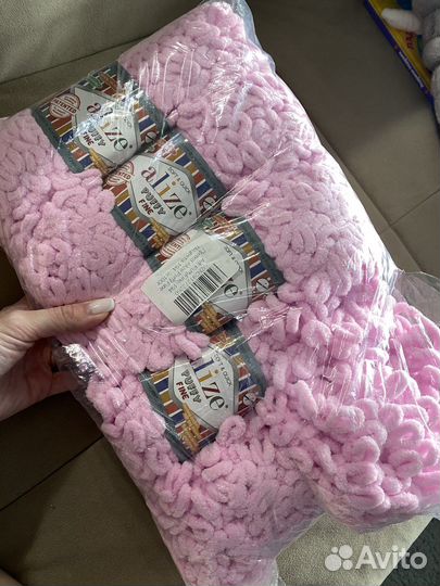 Пряжа alize puffy fine 5 мотков