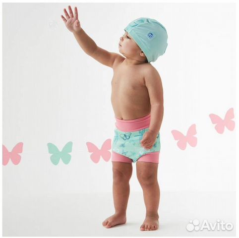 Плавки-подгузники и шапочка splash about 6-12 мес