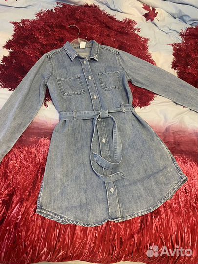 Джинсовое платье для девочки 146