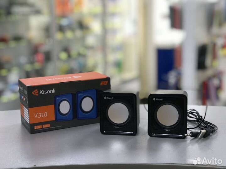 Колонки для пк Kisonli V310 черный