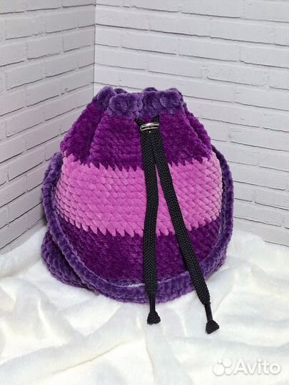 Вязаная сумка торба