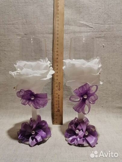 Свадебные бокалы, свадебный банк