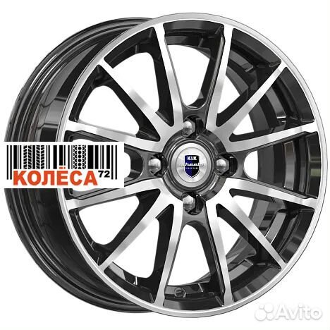 Кик Квант 5.5x14 4x98 ET35 Dia58.6 алмаз черный