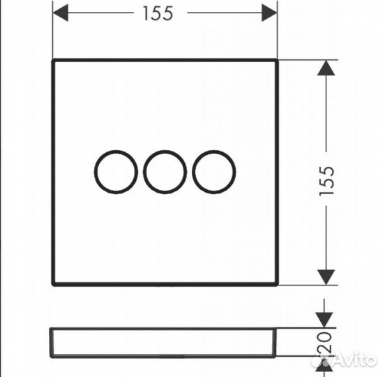 Переключатель потоков Hansgrohe 15764000