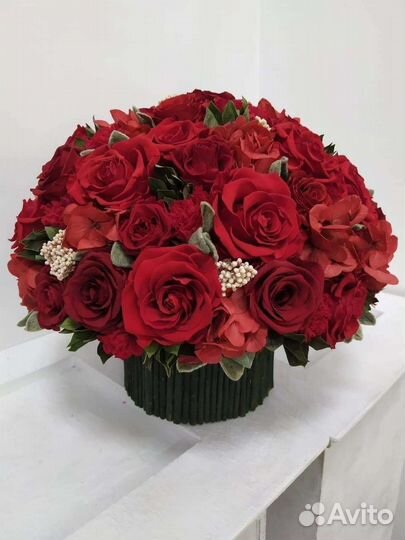 Цветы розы букет