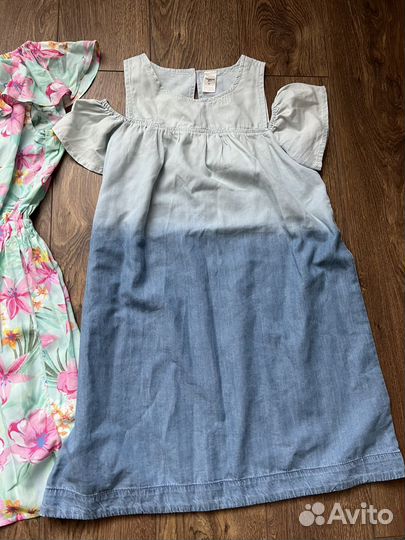 Летнее платье на девочку 134-140, цена за три