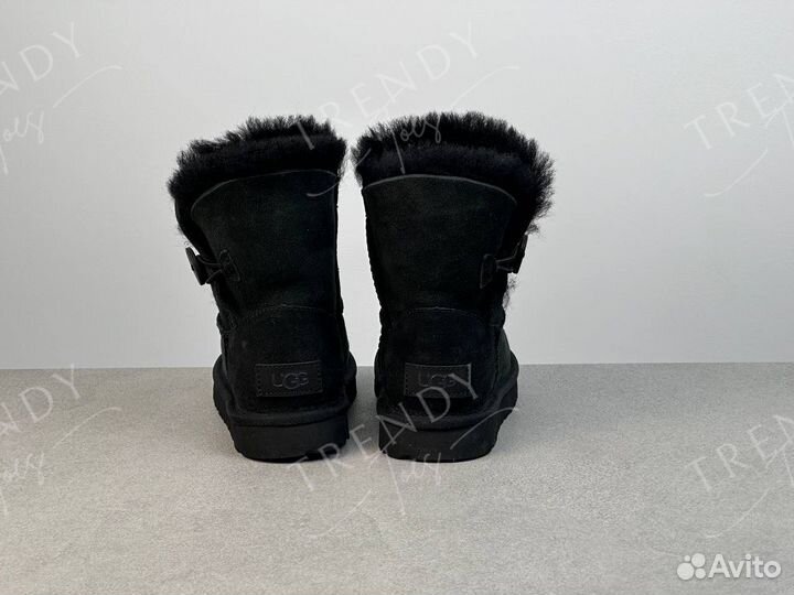 Угги classic черно зеленые детские UGG