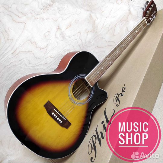 Гитара новая акустическая Phil pro