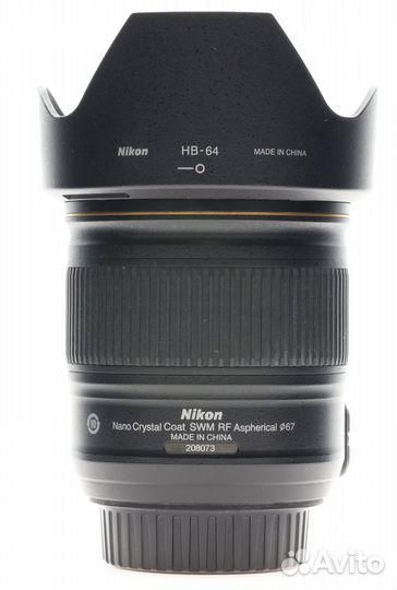 Объектив Nikon 28mm f/1.8G ED AF-S Nikkor (S/N 208