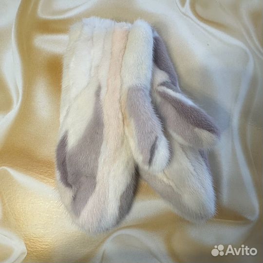 Варежки из кусковой норки