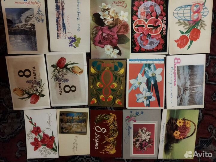 Открытки 8 марта 134 шт