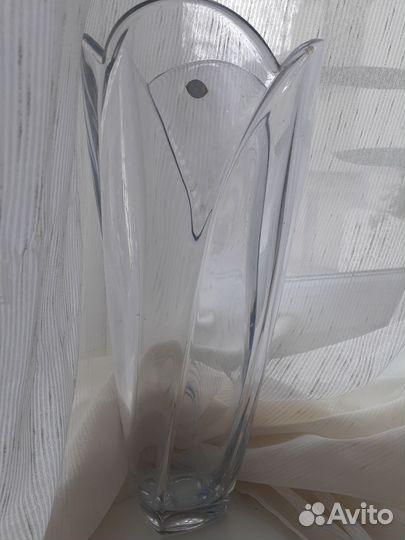 Ваза для цветов хрустальная богемия