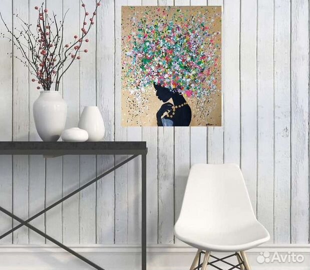 Уникальная картина маслом Африканка