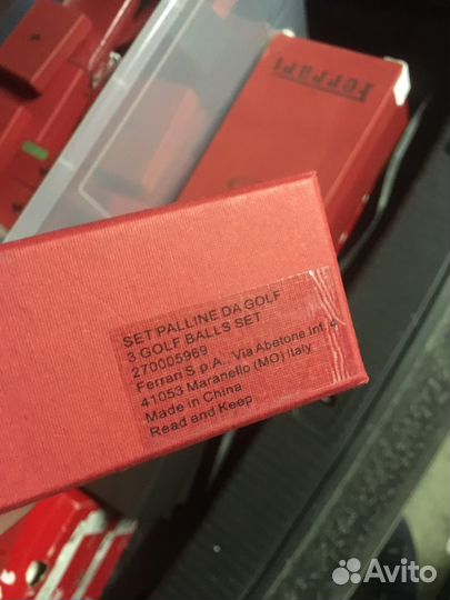 Мячи для гольфа Ferrari