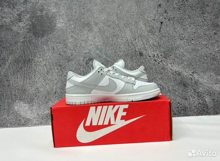 Кроссовки Nike SB Dunk Grey Люкс