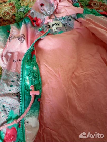 Ветровка на хб подкладе для девочки. Олдос. р. 104