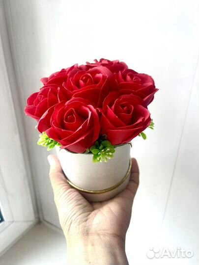 Букет из мыльных роз