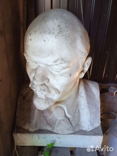 Бюст ленина гипс