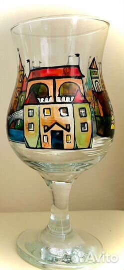 Фужеры ручная работа Чехия