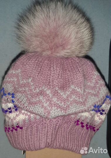 Зимняя шерстяная шапка