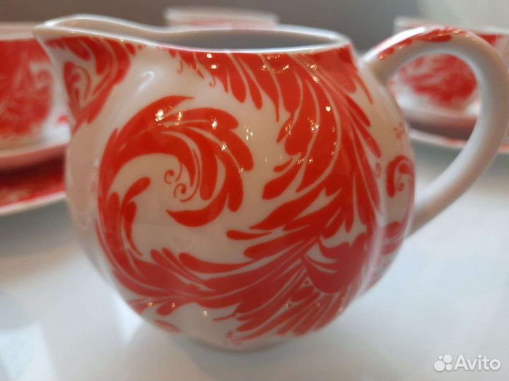 Сервиз фарфор лфз 1сорт Перо жар-птицы