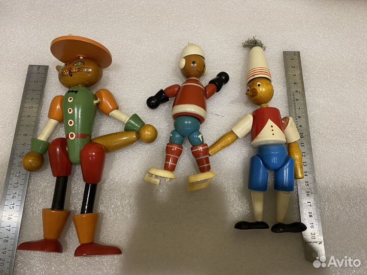 Деревянные игрушки на резинке СССР