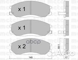 Колодки дисковые передние Hyundai XG 25/30/300