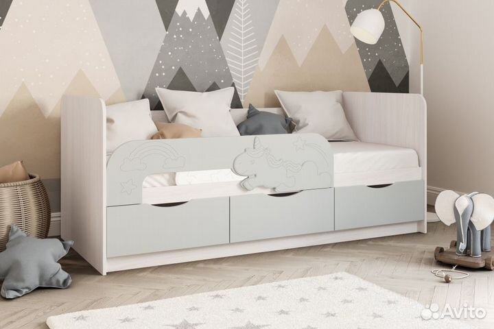 Кровать детская единорог