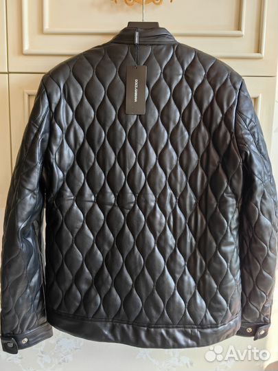 Dolce Gabbana кожаная куртка джинсы р48-50-52-54