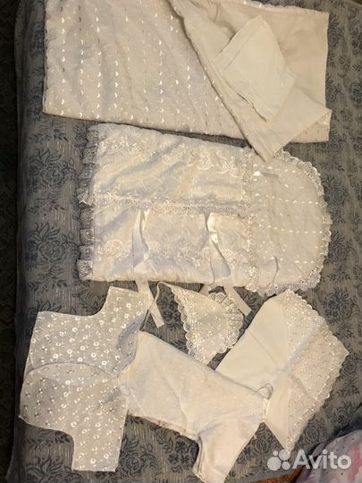 Конверт на выписку и крестильный комплект