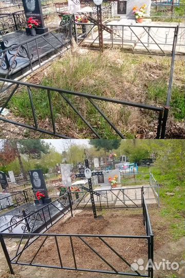 Уборка могил на Славянском кладбище