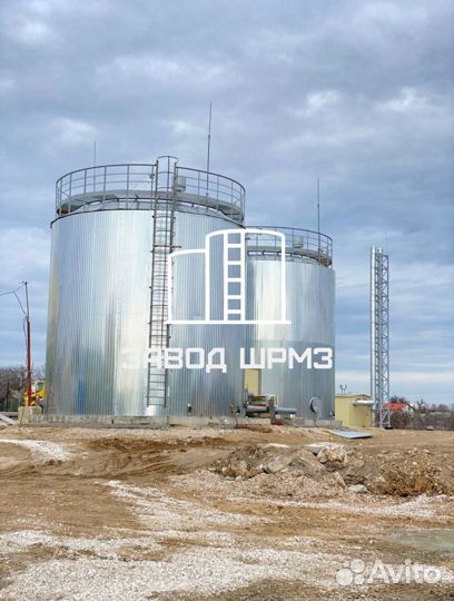 Резервуар вертикальный стальной 700 кубов