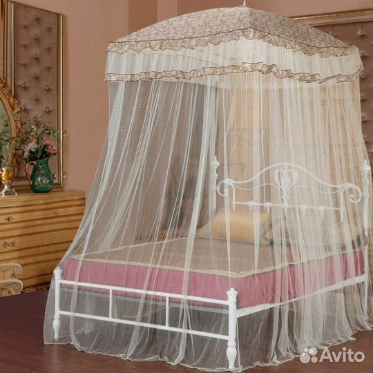 Эскимо Москитная сетка для двуспальной Кровати