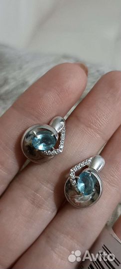 Серьги серебро 925